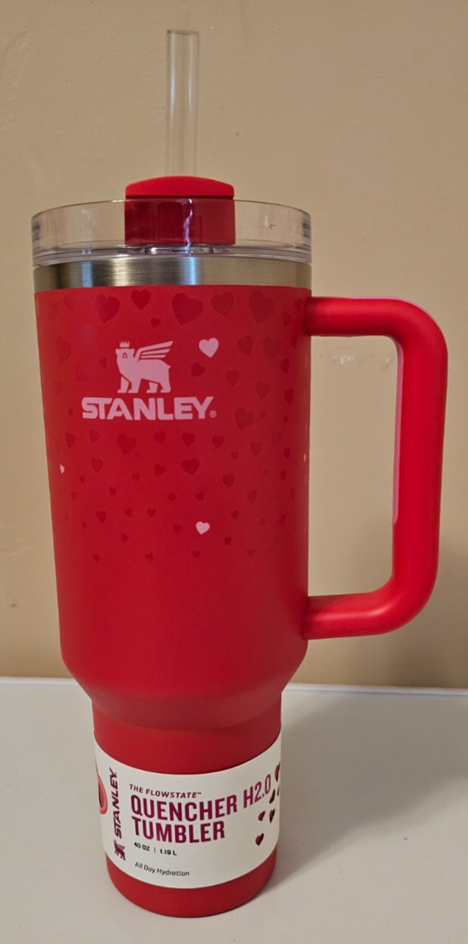 Stanley X Target Exclusive Valentine’s Day 2025 Sweet Hearts 40oz Tumbler - Red - Picture 1 of 5